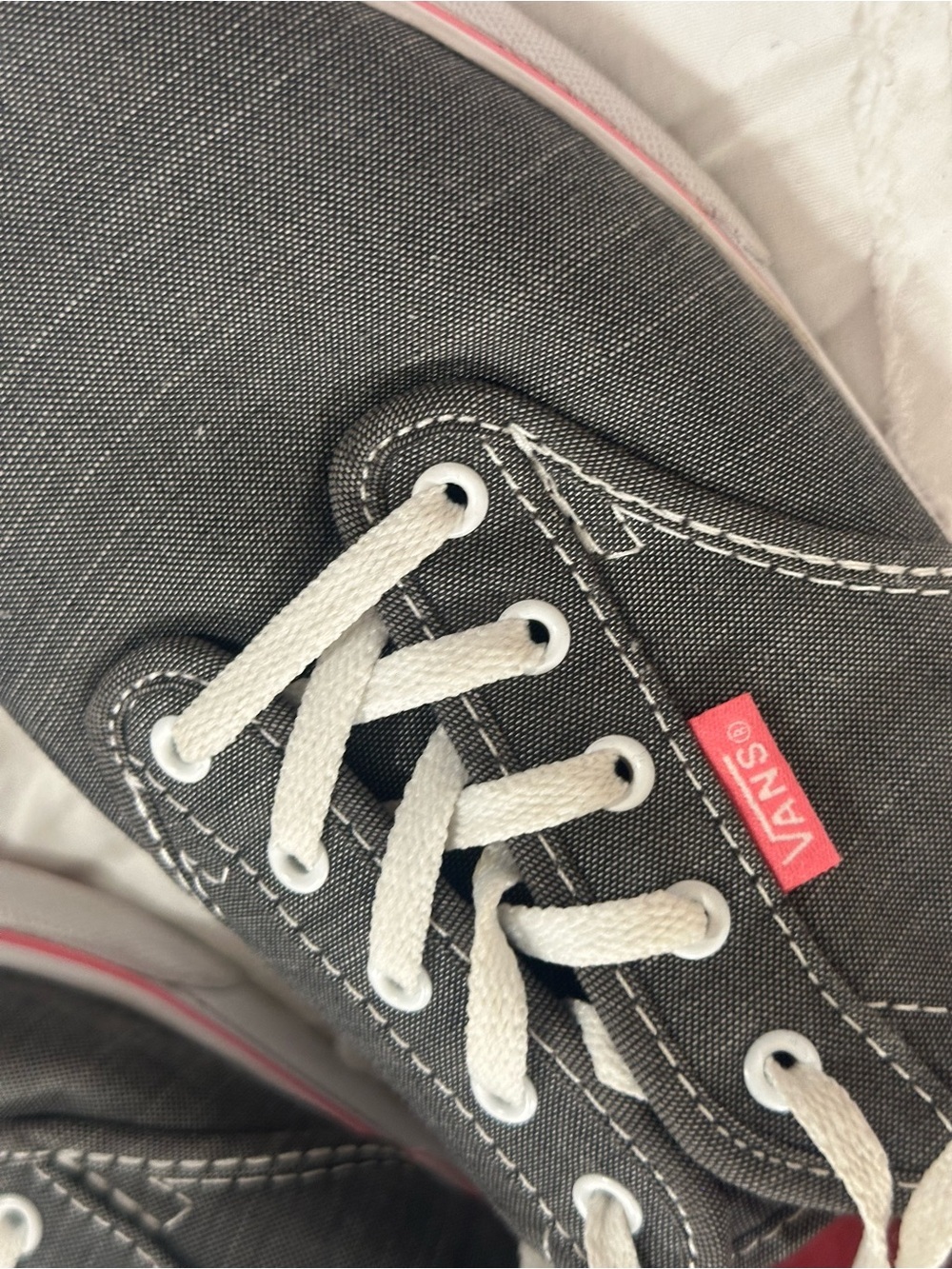 Vans Low Top Sneakers in Charcoal with Pink Lining - Picture 6 of 7